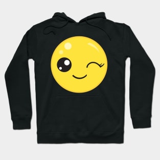 Cute Winking Face Hoodie